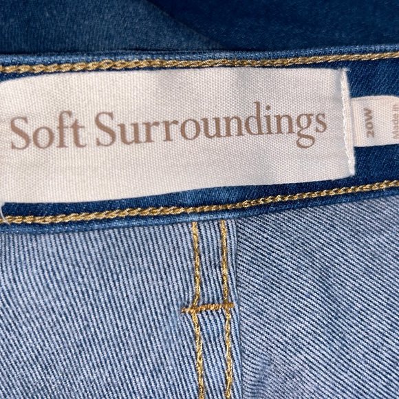 SOFT SURROUNDINGS Stretchy Denim Ankle High Rise Skinny Jeans Size 20W - Picture 5 of 10